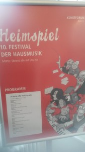 Moderation des 10. Festivals der Hausmusik im Kunstforum Halle - November 